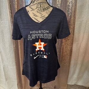Nike Dri-Fit Houston Astros Navy V Neck T-Shirt